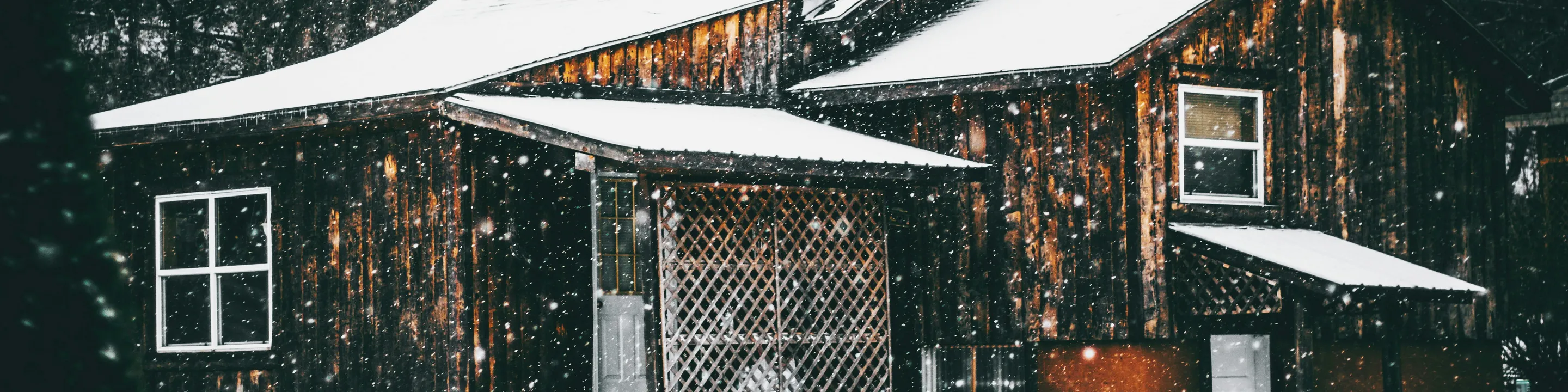 cozy winter cabin prepared for emergencies