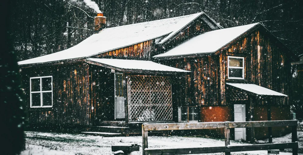 cozy winter cabin prepared for emergencies